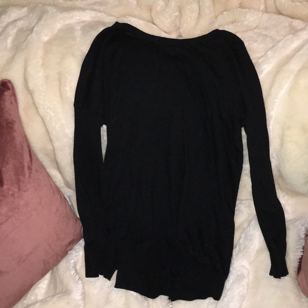 Black tunic sweater